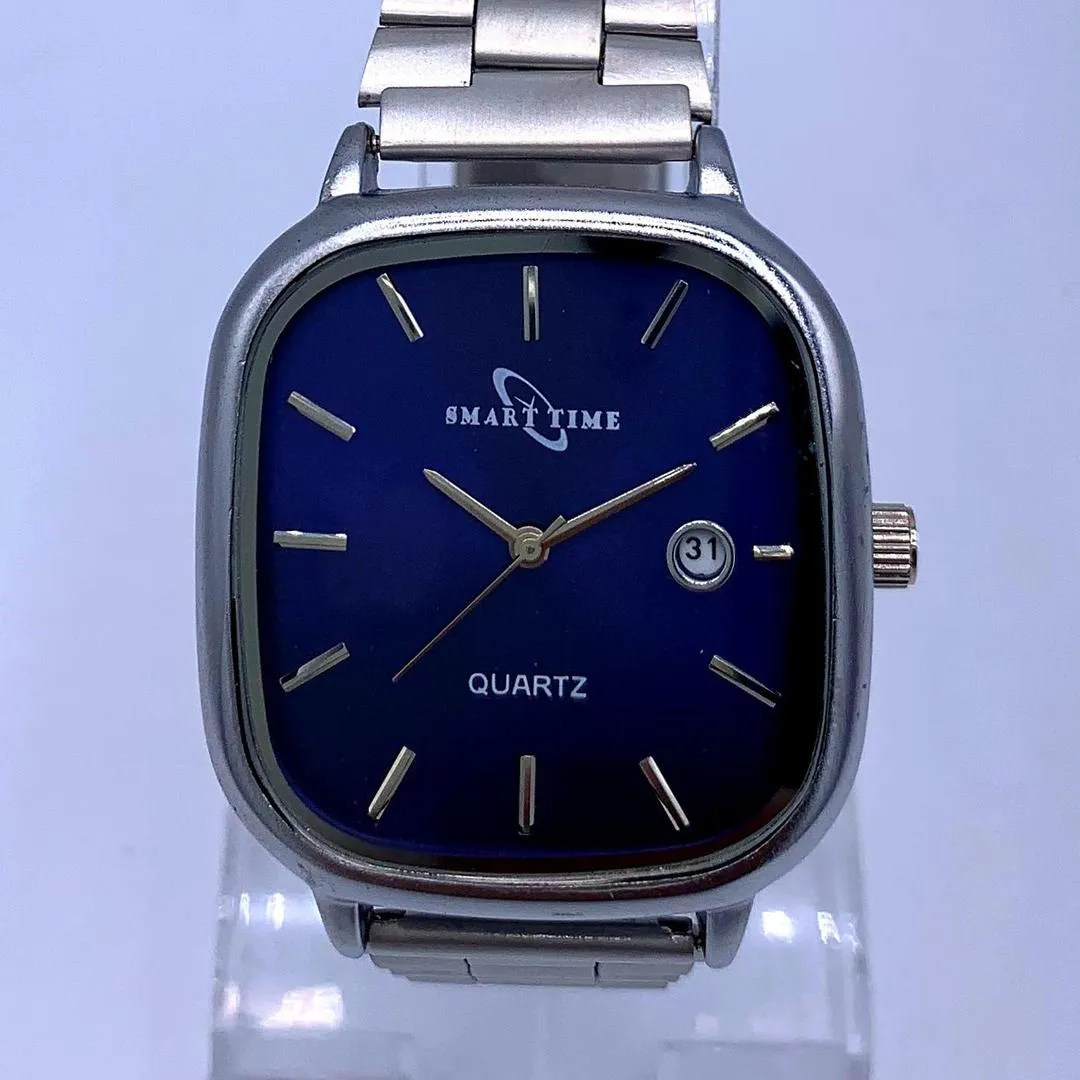 Smart Time β Blue Sunburst Dial Unisex Quartz Chain Watch