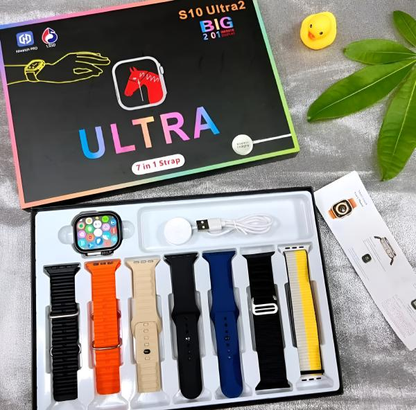 S10 Ultra 2 – Smart Watch Box Set (7 Straps)