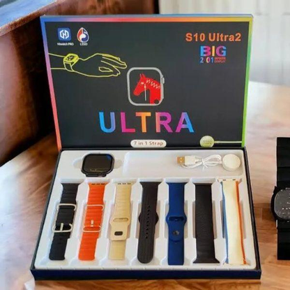 S10 Ultra 2 – Smart Watch Box Set (7 Straps)