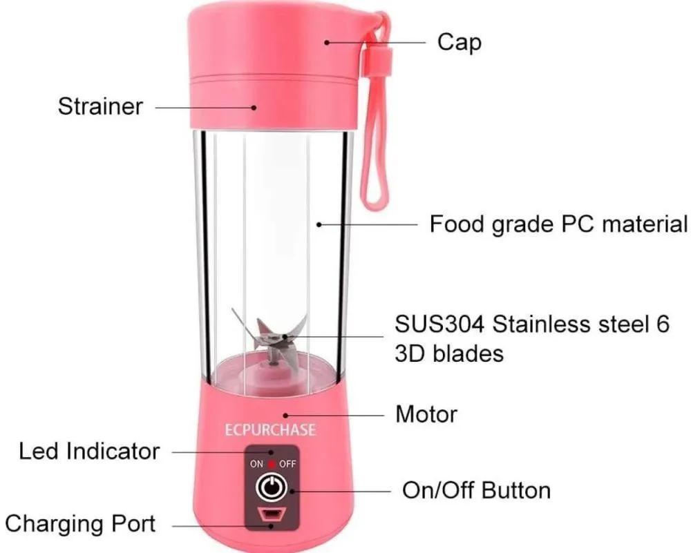 Electric Juicer Blender – Portable & Rechargeable
