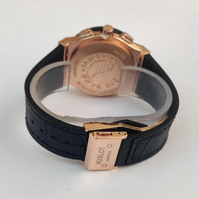 Royale Edge – Men’s Black & Gold Chronograph Watch | StepInshoo second image