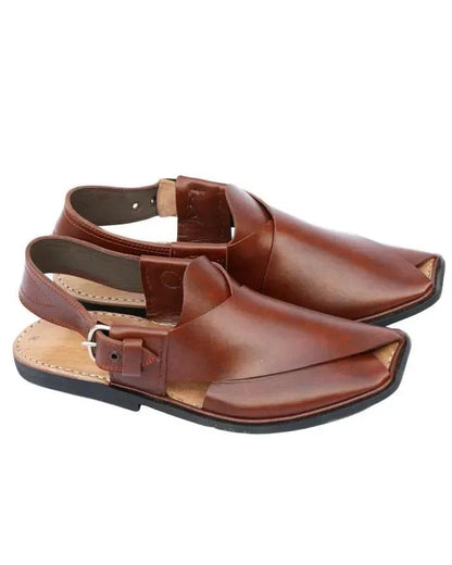 StepInshoo – Classic Peshaweri Chappel Handmade Leather for Men
