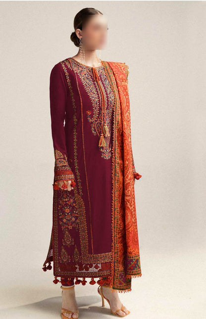 Hussain Raher 230 KT Dhanak Volume – Super Hit 3PC Dress