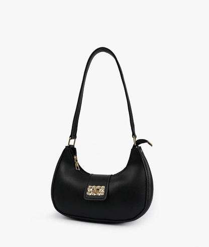 Chic Black Shoulder Bag for Girls – Stylish Daily Carry Mini Bag