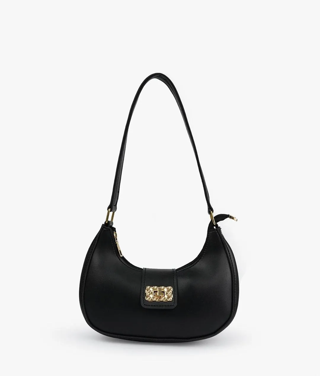 Chic Black Shoulder Bag for Girls – Stylish Daily Carry Mini Bag