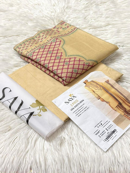 SAYA Jacquard 2PC – Premium Cotton Jacquard Volume ‘25 Woman Clothes