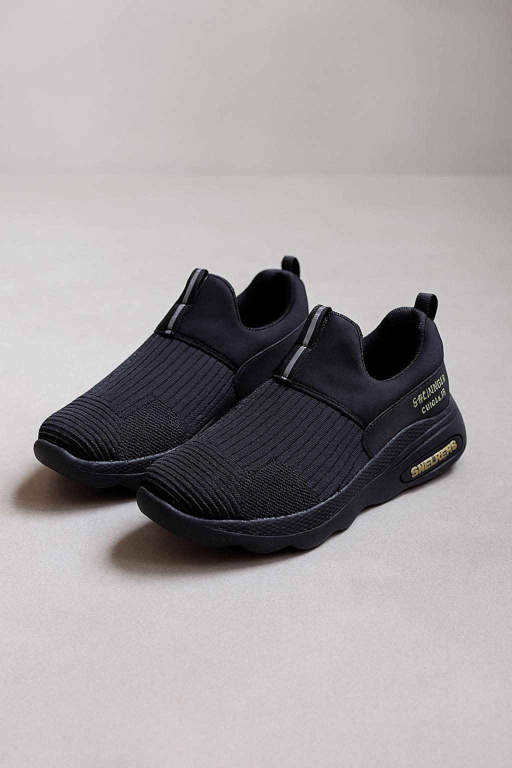 FlexStride – Men’s EVA Textured Walking Skechers (Black)