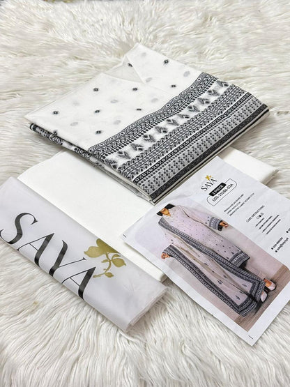 SAYA Jacquard 2PC – Premium Cotton Jacquard Volume ‘25 Woman Clothes