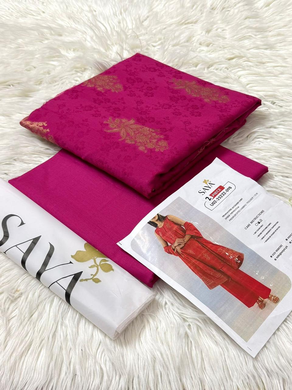 SAYA Jacquard 2PC – Premium Cotton Jacquard Volume ‘25 Woman Clothes