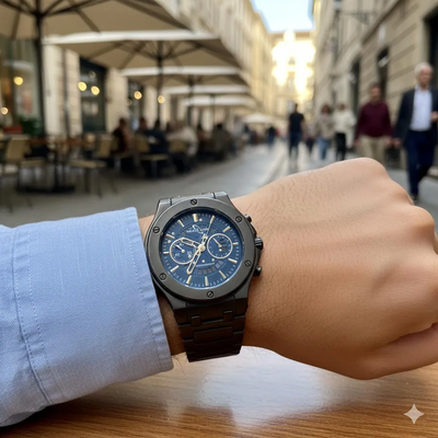 Smart Time MZ87 – Men’s Premium Quartz Stainless Steel Chain Watch Mens Watch second image