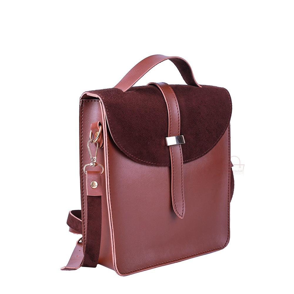 EleganceGo – Women’s PU Leather Grain Crossbody Bag