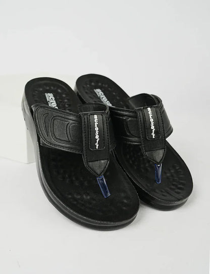 "Classic Brown Gents Slipper – Premium Grip & Everyday Comfort"