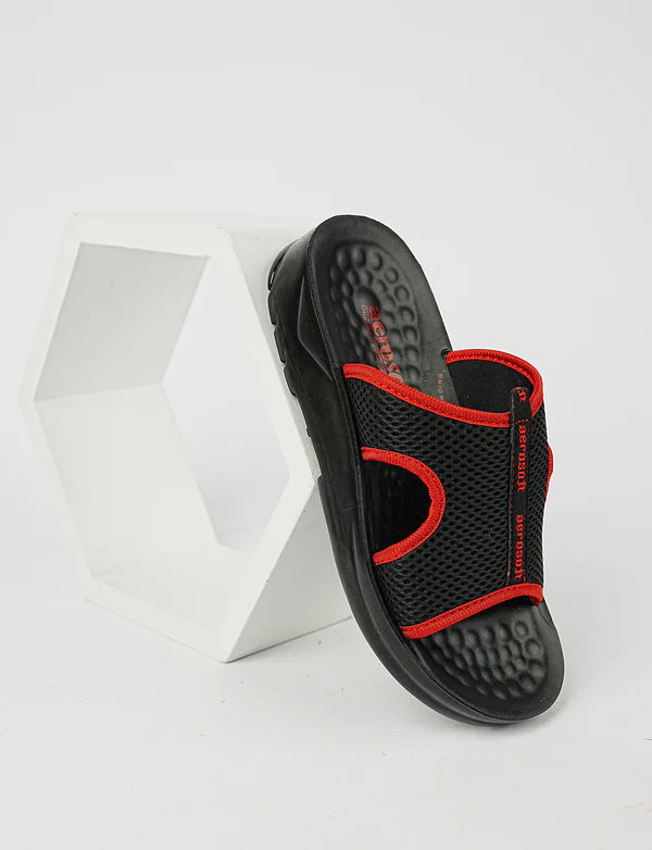 Men’s Black Mesh Comfort Slippers | Breathable & Lightweight Design aerosoft MA5103
