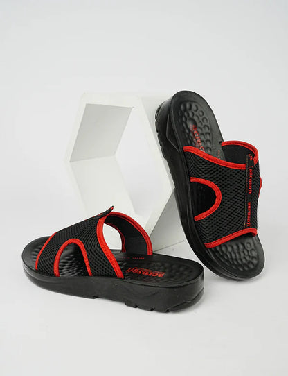 Men’s Black Mesh Comfort Slippers | Breathable & Lightweight Design aerosoft MA5103