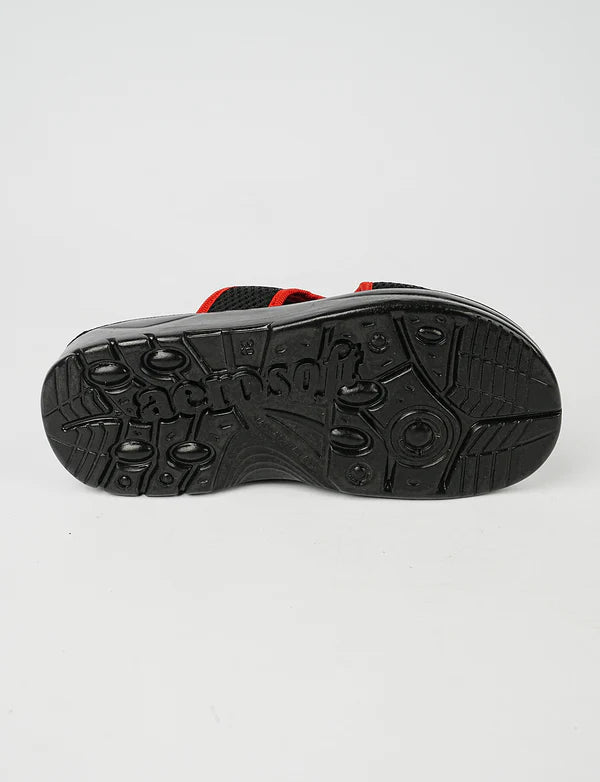 Men’s Black Mesh Comfort Slippers | Breathable & Lightweight Design aerosoft MA5103