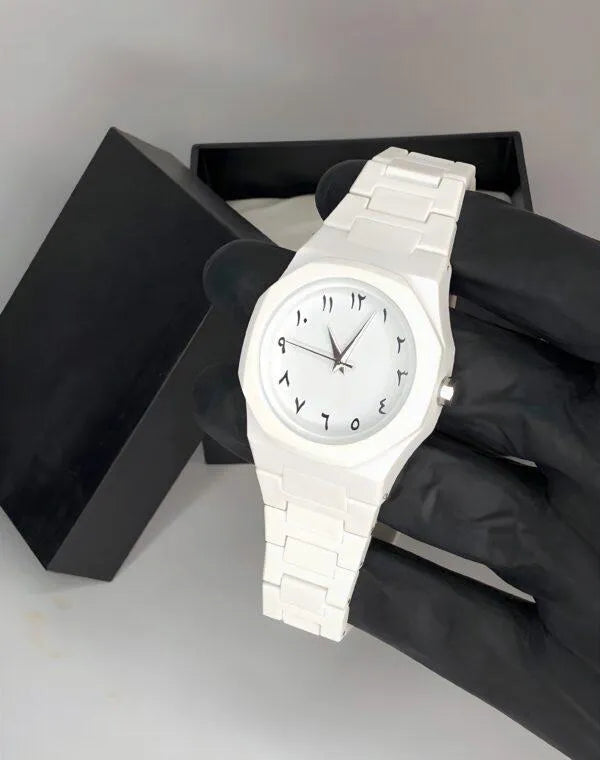 Aura White – Men’s Elegant Quartz Watch | StepInshoo