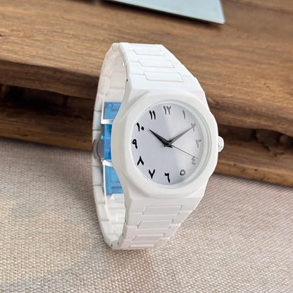 Aura White – Men’s Elegant Quartz Watch | StepInshoo