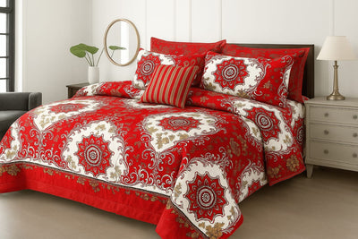 ✨ Luxury 7 PCS Razai Cover Set – Premium Cotton | Fade-Resistant ✨ second image