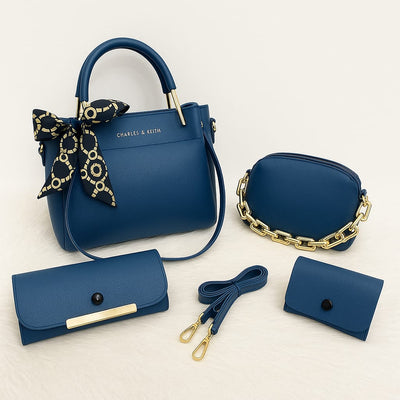 🔥 Premium 4 PCS Synthetic Leather Shoulder Bag Set – Soft, Stylish & Most Selling 🔥 second image