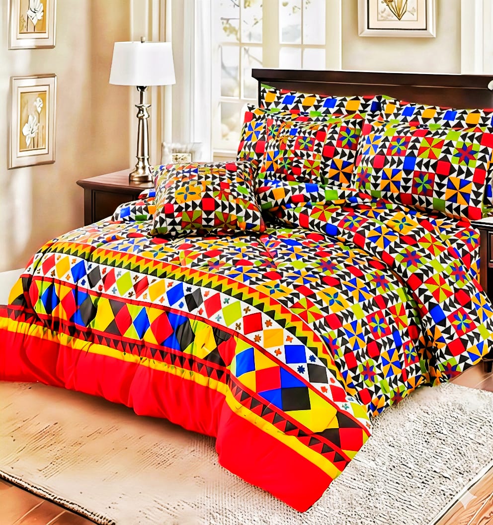 ✨ Luxury 7 PCS Razai Cover Set – Premium Cotton | Fade-Resistant ✨