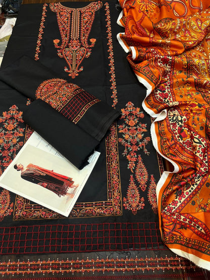 Hussain Raher 230 KT Dhanak Volume – Super Hit 3PC Dress